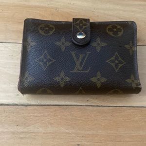 Authentic Louis Vuitton Wallet Monogram Porte-Papier Vintage, Wallet.